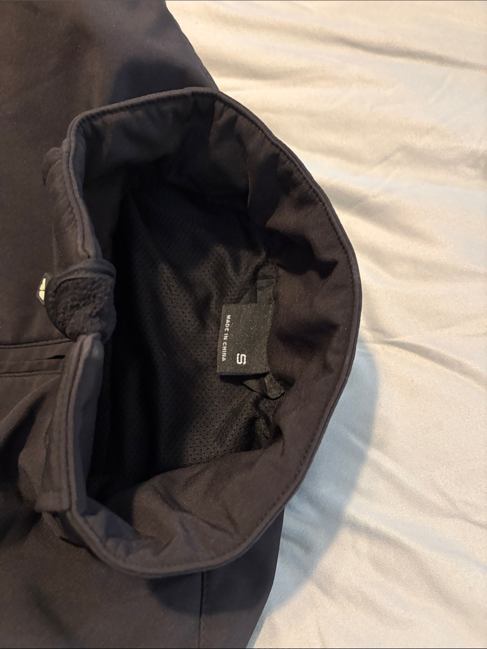 Men's Black Hooded Jacket with Mesh Lining
